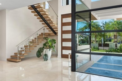 Custom, new construction, contemporary waterfront estate in the