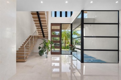 Custom, new construction, contemporary waterfront estate in the