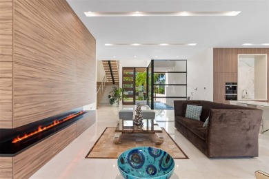 Custom, new construction, contemporary waterfront estate in the