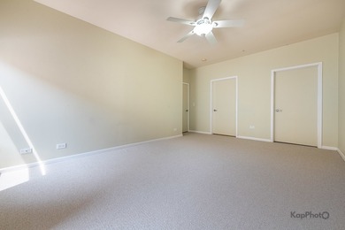 Step outside your living room through a sliding glass door onto