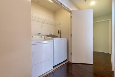 Step outside your living room through a sliding glass door onto