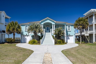 Sound Front ICWW home on Topsail Island with boat dock and lift