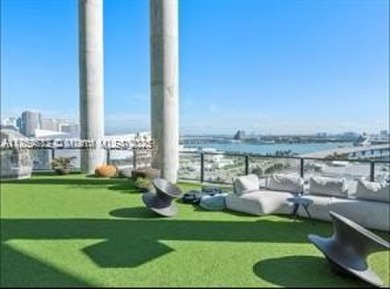 Enjoy breathtaking  view of Biscayne Bay and city  .Offering a