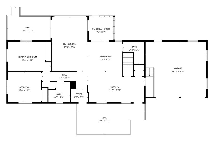 Updated house with the nicest frontage on Old Abe Lake, 200ft of - photo 7