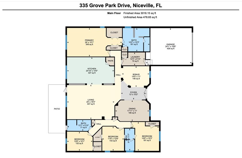 Before you reach the front door at 335 Grove Park Drive, the - photo 7
