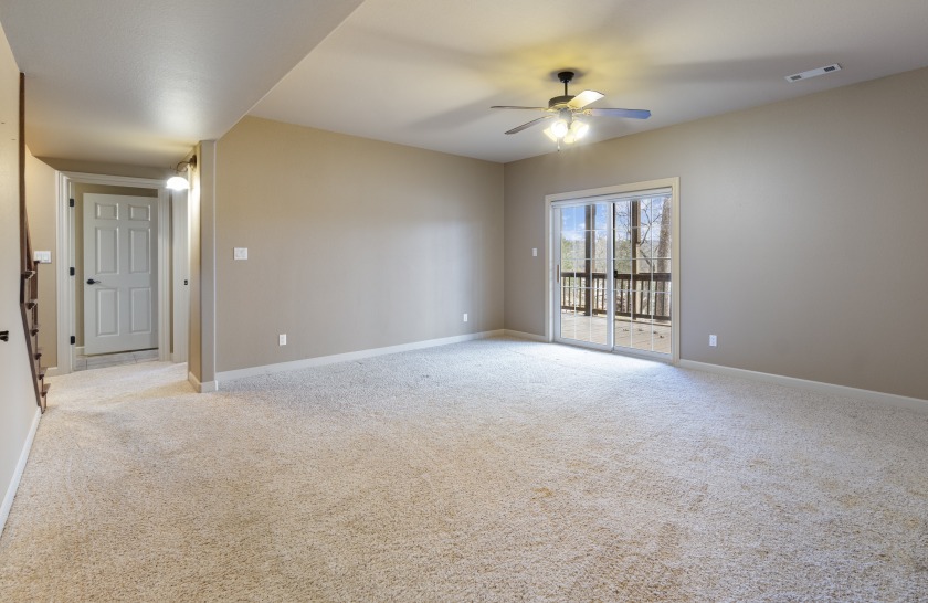 Lower  family room with doors to back deck - photo 17