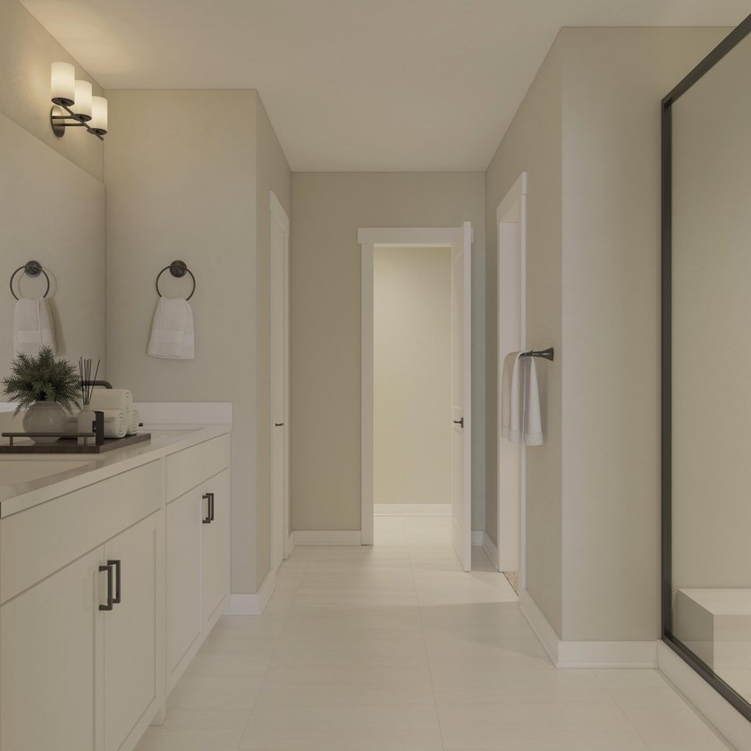The Addison plan is an interior two-story townhome with the - photo 8
