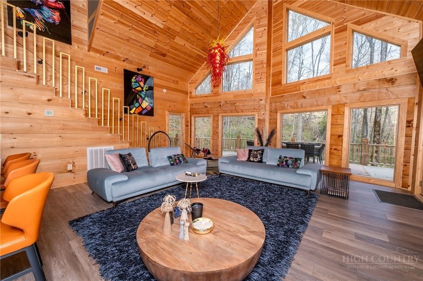 New custom log cabin on Sugar Mountain offering the perfect - photo 16