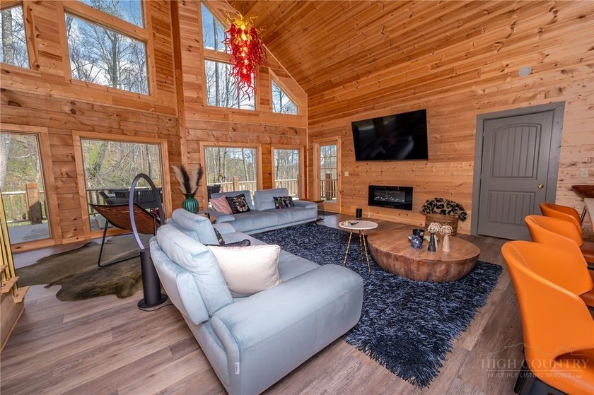 New custom log cabin on Sugar Mountain offering the perfect - photo 23