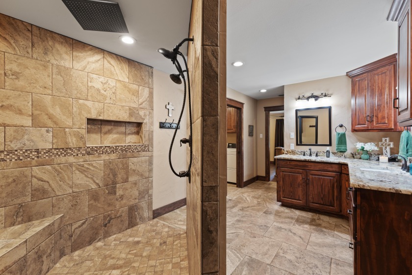 walk thru shower in primary bath - photo 16