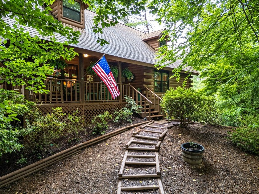 Authentic log cabin charm including Hiwassee River frontage - photo 42