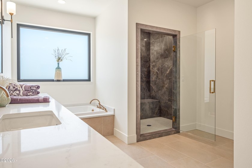 Just completed new construction, this modern residence blends - photo 22