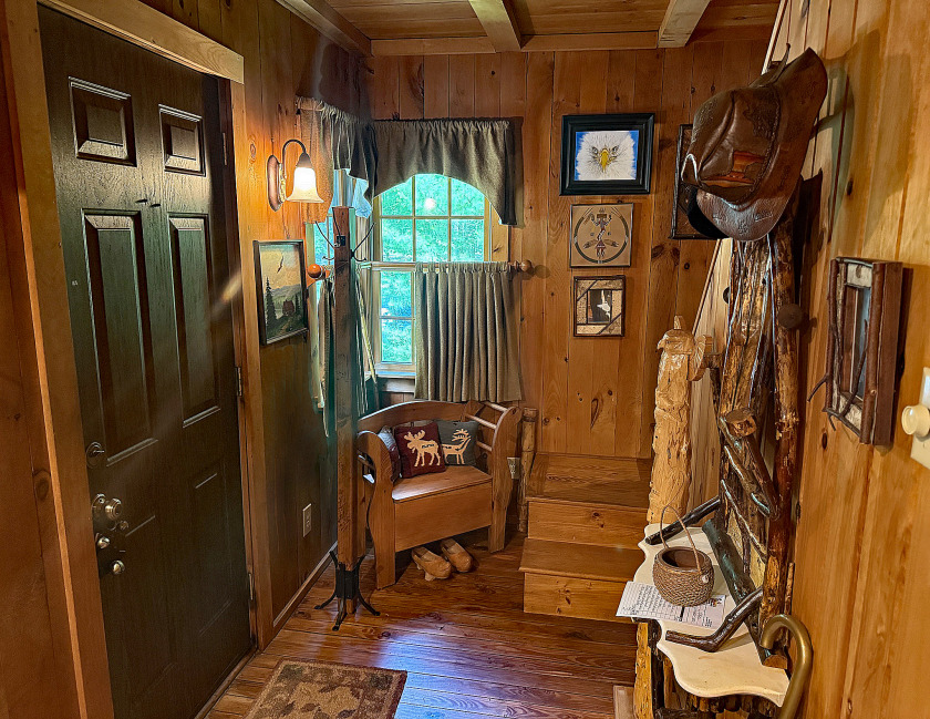 Log Home, picturesque, babbling brook, private community beach - photo 12