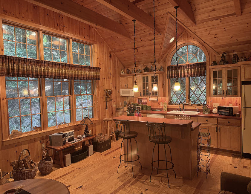 Log Home, picturesque, babbling brook, private community beach - photo 7