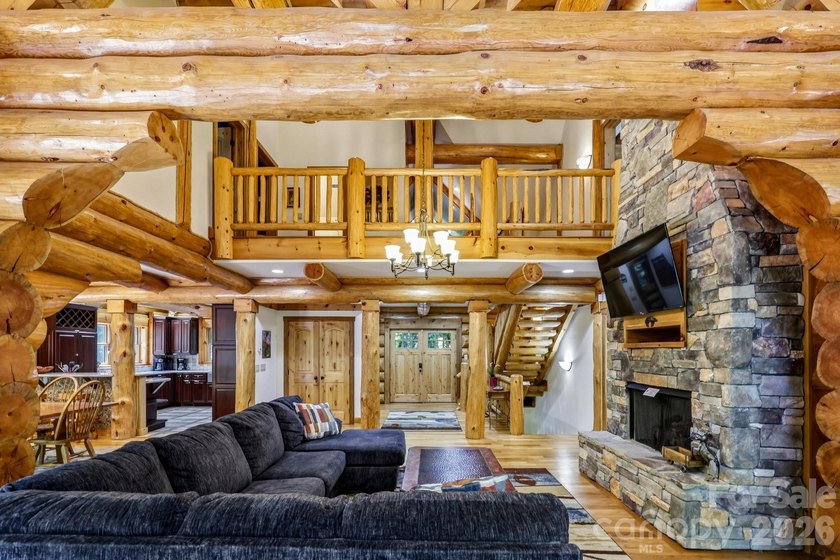 Stunning custom log home nestled on over 3 acres in the shadow - photo 21