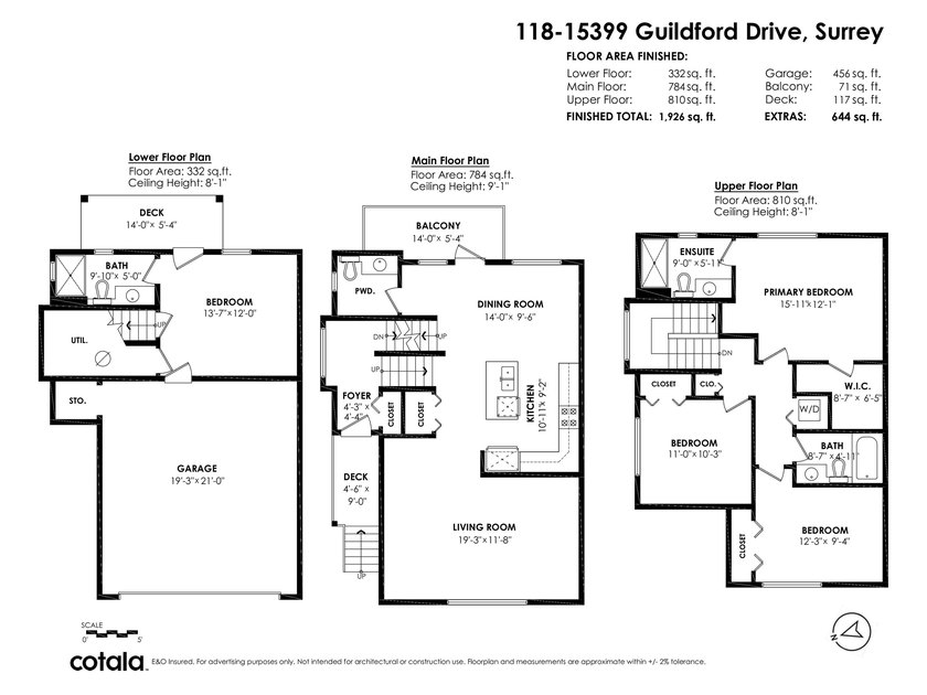 GUILDFORD GREEN complex! Fabulous CORNER unit offering nearly - photo 4