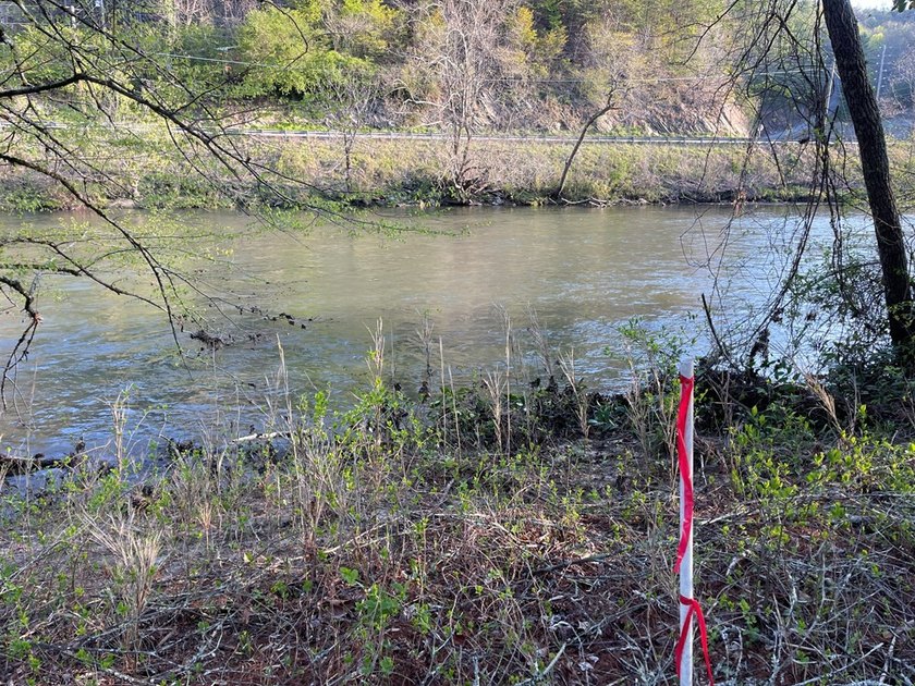 Level River Front lot on the Hiwassee River. Wide section of the - photo 6