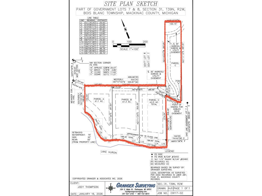 Secluded 2.40acre lot and 424.40 of waterfront on Lake Huron - photo 2