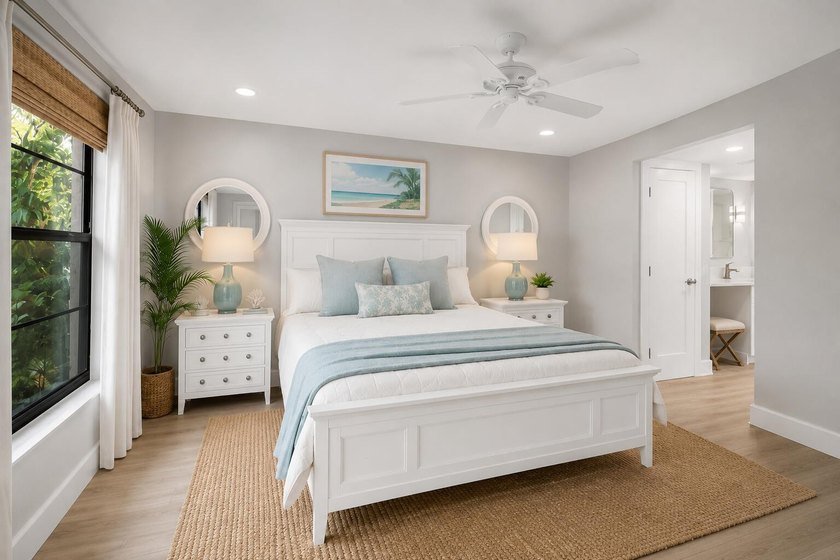 A fully renovated, white-and-bright coastal contemporary retreat - photo 15