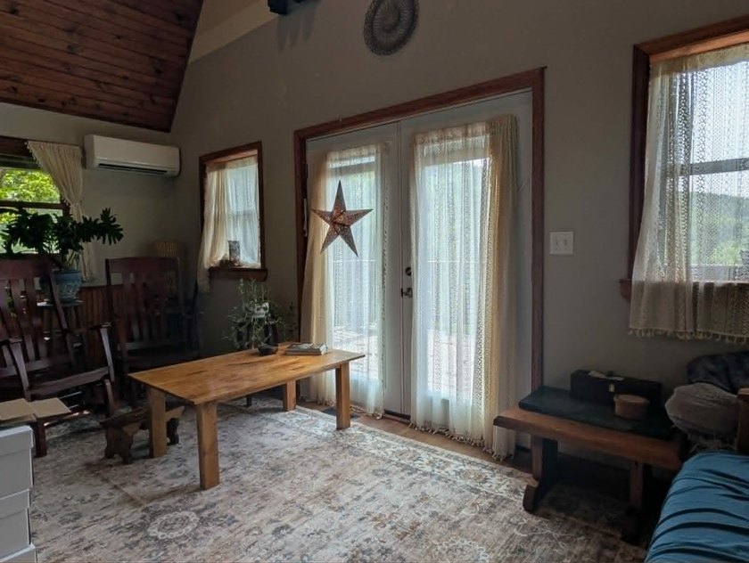 Private A-frame cabin on 3.42 acres + Bear Creek! Located in - photo 5