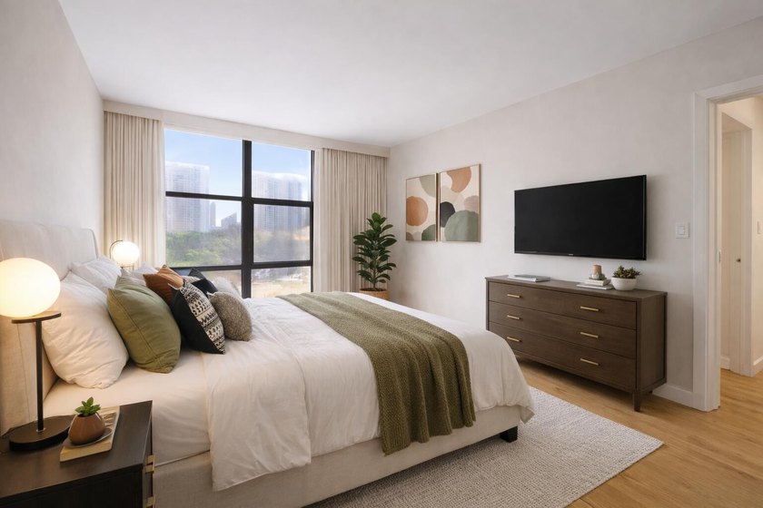 Brand-new floor-to-ceiling impact windows enhance this bright - photo 20