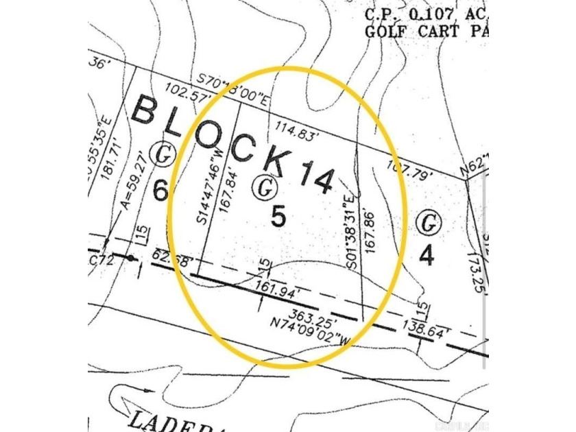 Granada Golf Course lot with gentle slope. Located near green of - photo 2