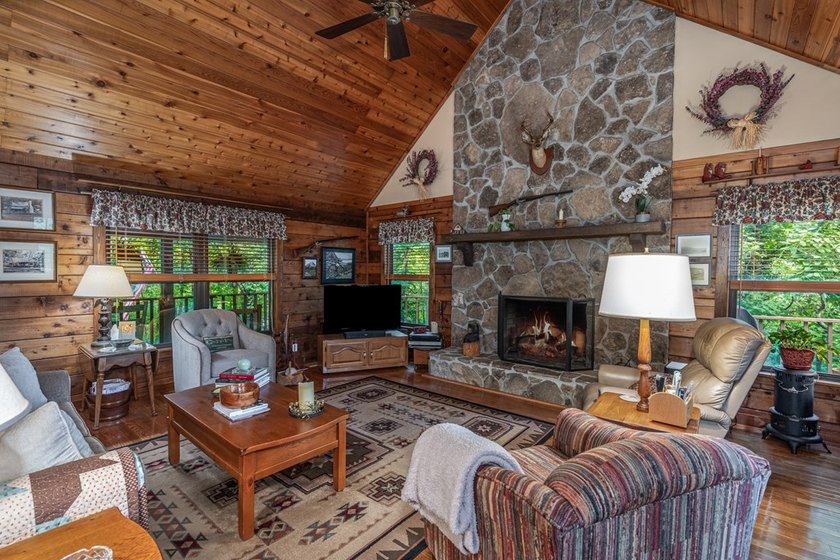 Authentic log cabin charm including Hiwassee River frontage - photo 10