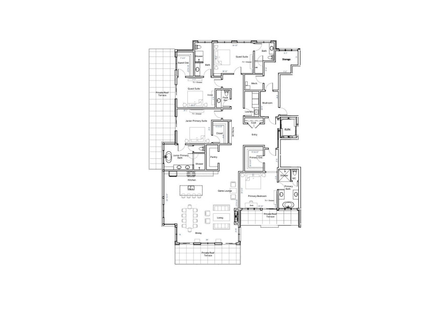 Fourth + Main's largest residence provides 3,654sf with 4 bed/4 - photo 2