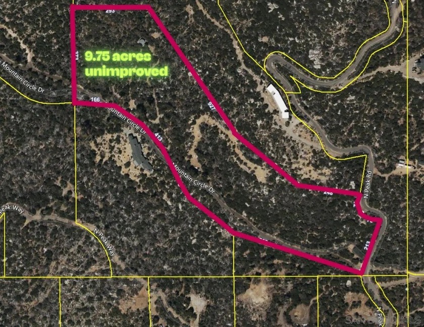 9.74 Acres with stunning panoramic views of mountains to the - photo 2