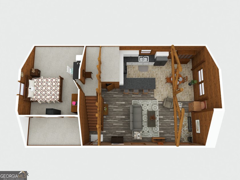Rustic charm meets modern comfort in this beautiful log home - photo 32