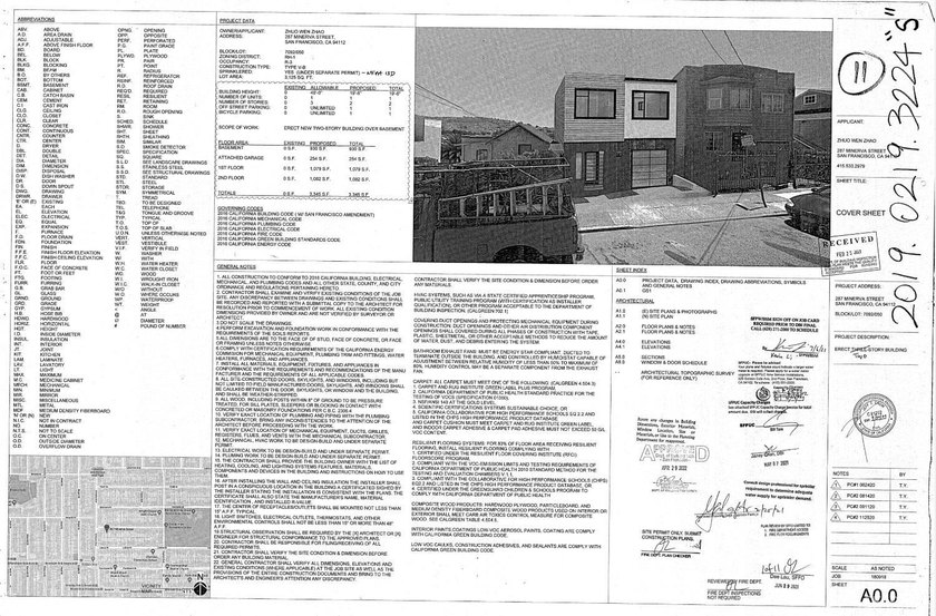 Approved plans for a 3,345 sq. ft. two-story single-family - photo 2