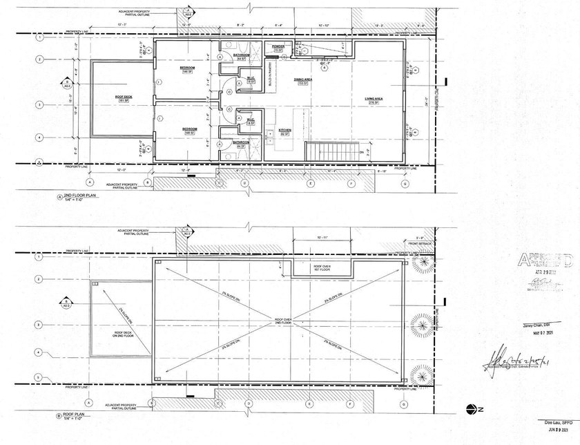 Approved plans for a 3,345 sq. ft. two-story single-family - photo 6