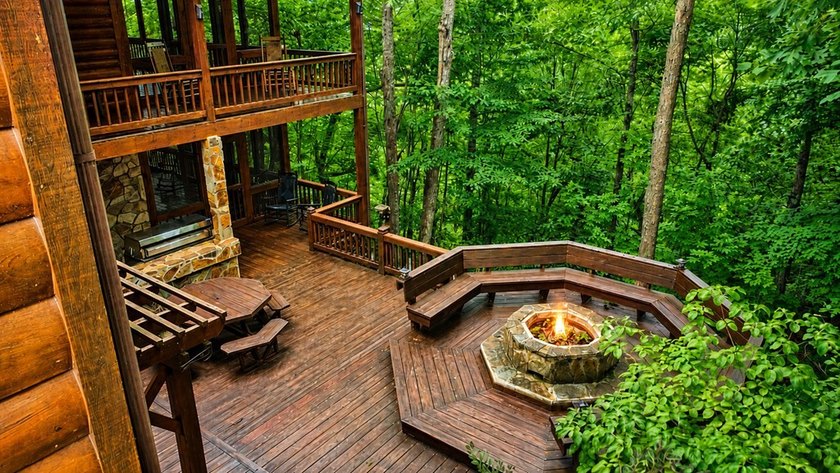 Tucked into a private wooded setting on top of the mountain in - photo 29