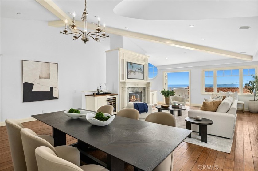 Panoramic ocean, whitewater, north-coast city-light, and - photo 15