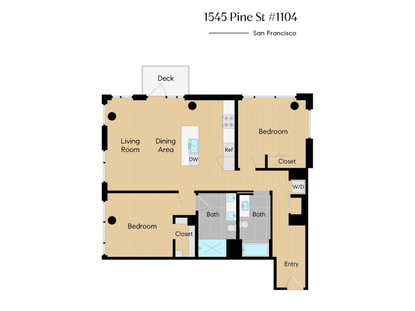 Situated on the 11th floor, this luminous two-bedroom, two-bath - photo 28