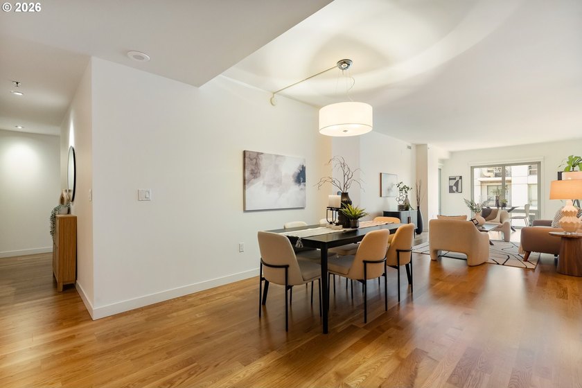 Seventh-floor views of the Willamette River from the living room - photo 4