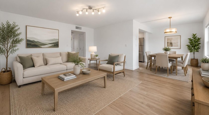 Beautiful corner unit featuring 2 bedrooms and 2 bathrooms with - photo 2