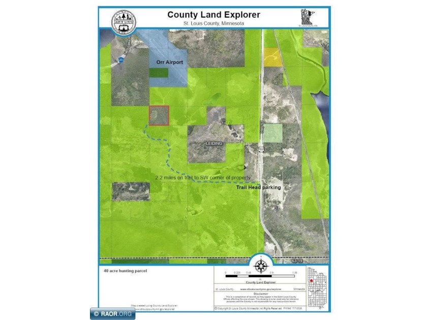 Private, 40-acre remote undeveloped hunting/recreational parcel - photo 2