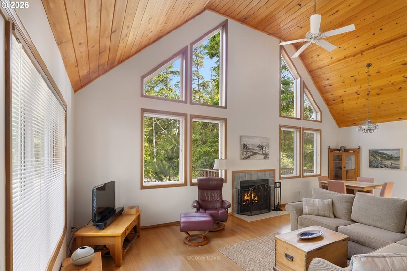 Sweet, bright and light beach cabin with wall of windows facing - photo 6