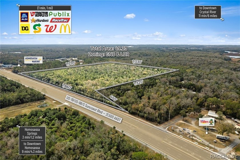 Positioned along busy US Hwy 19/98 in Homosassa, this 49.23+/- - photo 2