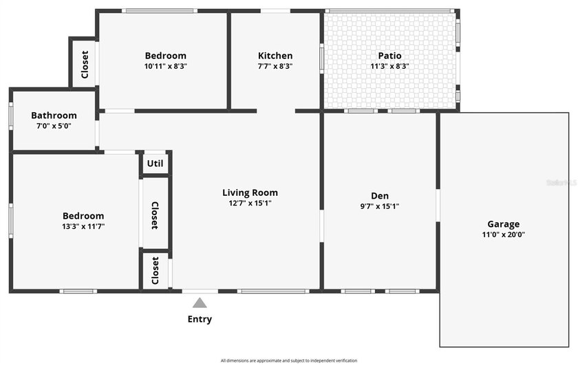 2-bedroom, 1-bath home with a bonus room and tile flooring - photo 17