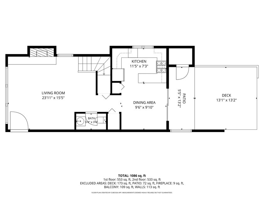 End-unit triplex home with 2 bedrooms, 2.5 bathrooms, and 1,156 - photo 30