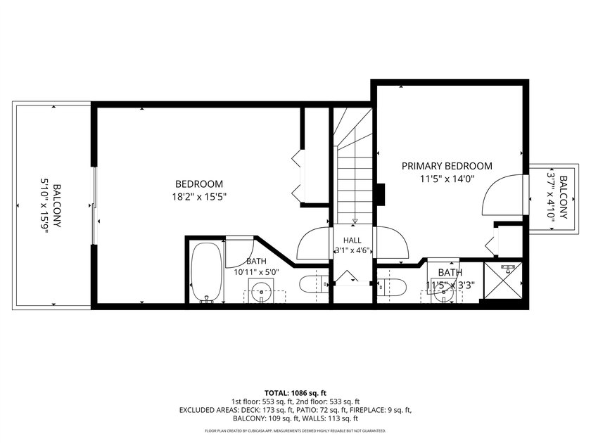 End-unit triplex home with 2 bedrooms, 2.5 bathrooms, and 1,156 - photo 31