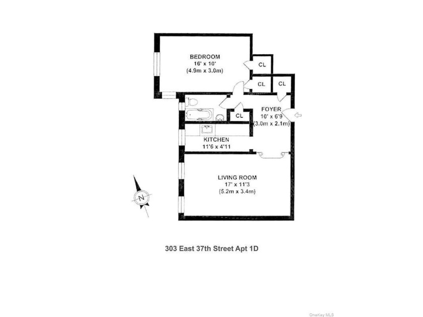 A generously sized 800 sqft one-bedroom apartment in - photo 9