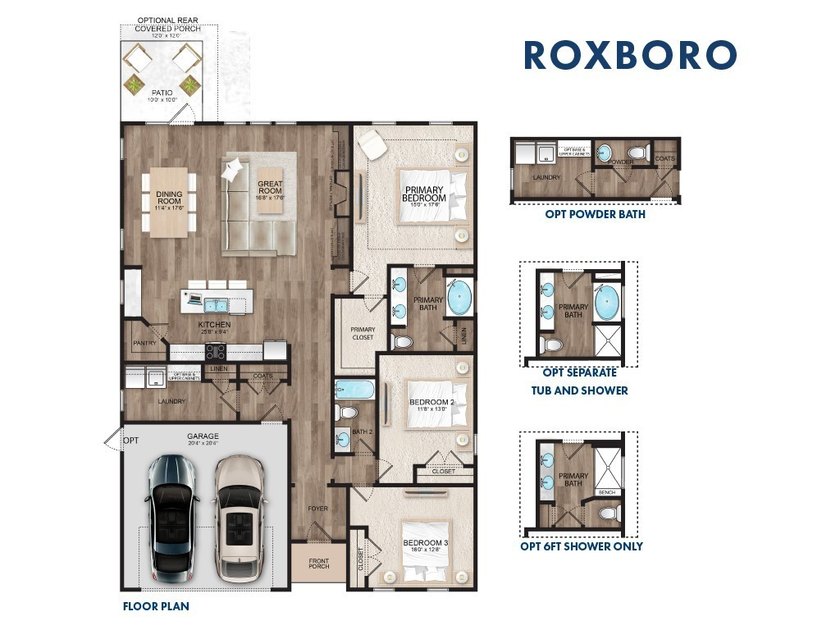 Landmark 24 Homes is proud to offer the Roxboro plan in - photo 2