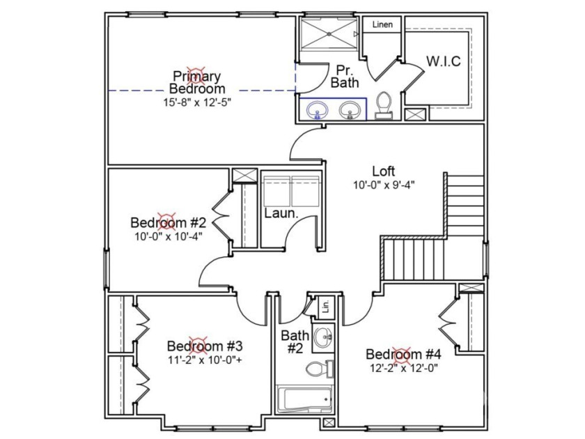 The Guilford offers 4 bedrooms, 2.5 baths, and a thoughtfully - photo 3