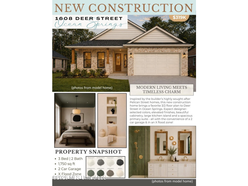 1 of 3 New construction homes on Deer Street in Ocean Springs - - photo 2