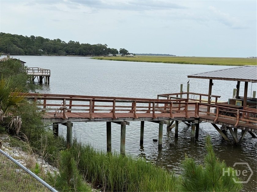 SAPELO RIVER .87 ACRE DEEP WATER LOT WITH DOCK AND TWO SHEDS - photo 5
