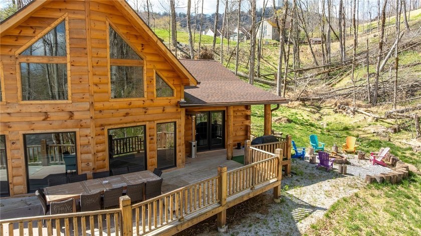 New custom log cabin on Sugar Mountain offering the perfect - photo 3