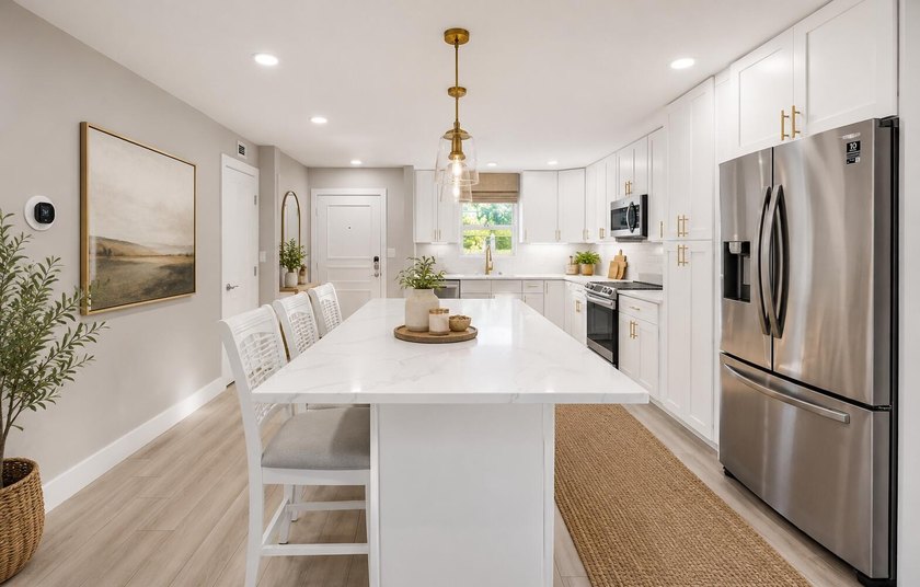A fully renovated, white-and-bright coastal contemporary retreat - photo 7